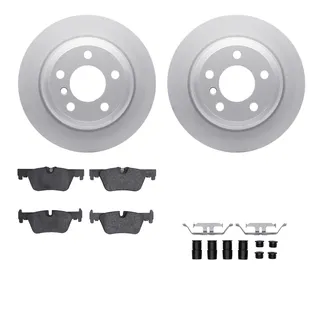 R1 Concepts WDUH1-31259 Carbon Series Brake Rotors W/ 5000 Oep Brake Pads & Hdw